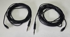 Pair Mogami Low Noise 1/4" TS to RCA Audio Patch Cable 20ft