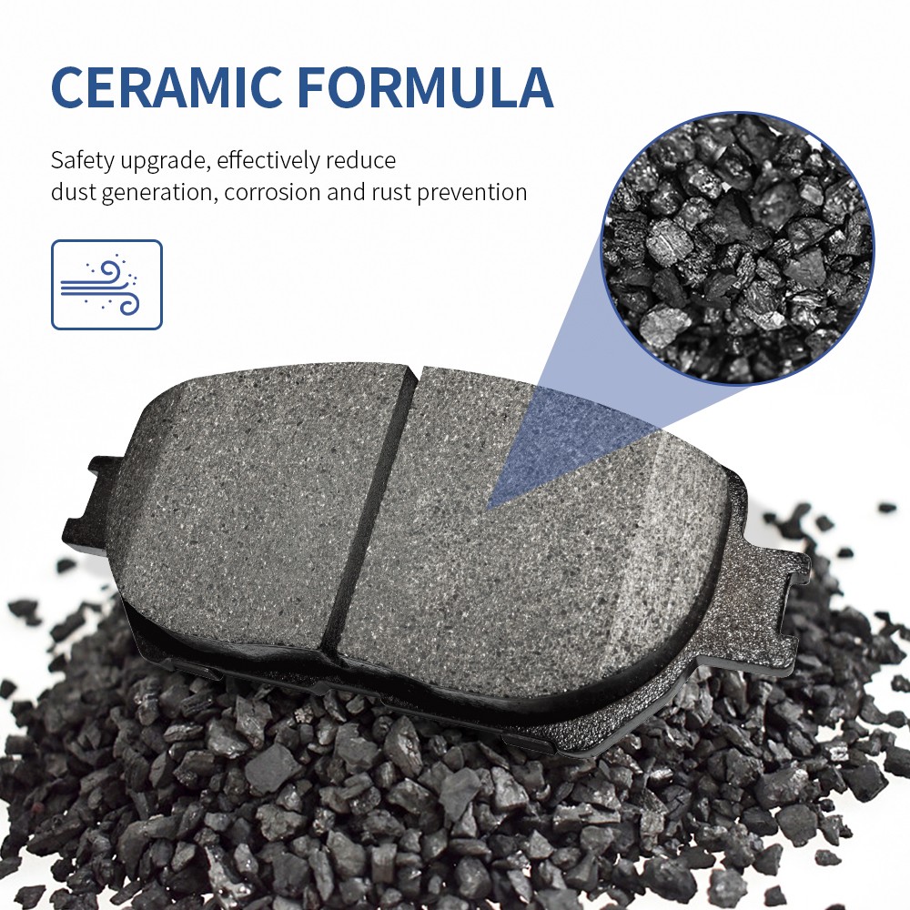 Front & Rear Drilled Brake Rotors Ceramic Pads Kit for 2014-2018 Mazda 3 Sport