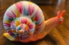 Fenton Glass Tie Dye Snail Figurine Ltd Ed #47/76 JK Spindler Brand NEW