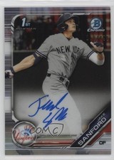 2019 Bowman Draft Chrome Pick Refractor 169/499 Jake Sanford #CDA-JSA Auto 0c2