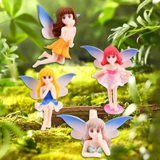 Small Fairy Figurines, Miniature Fairy Garden Accessories: Mini Pond Bridge, Mic