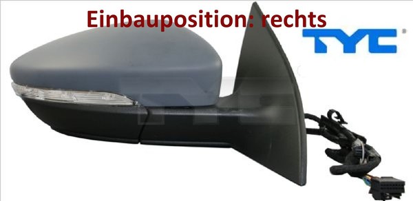 TYC 337-0215 AußEnspiegel Rechts Spiegel AußEn FüR VW-image