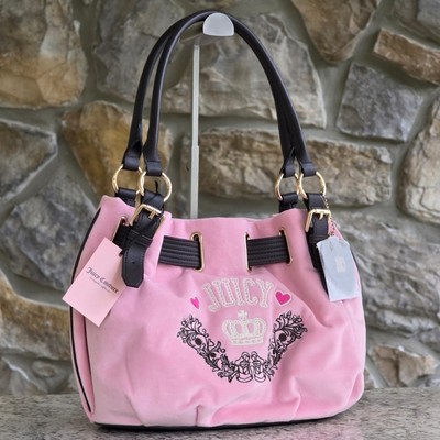Juicy Couture Retro Chic Pink Shoulder Tote Bag | eBay
