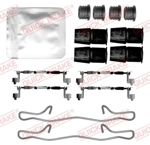 BRAKE PAD FITTING KIT 109-0145 QUICK BRAKE for VOLVO LAND ROVER POLESTAR - Image 4