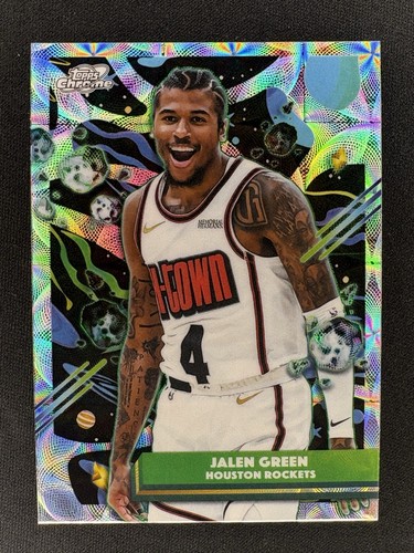 2025-26 Topps Cosmic Chrome Basketball JALEN GREEN Nucleus Refractor #33 Rockets