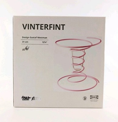 Gustaf Westman X Ikea Vinterfint Vase Pink Spiral 12 ¼'' New Limited Edition