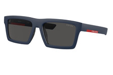 PRADA LINEA ROSSA PS 02ZSU MAG06F Matte Blue Grey Men's 58 mm Sunglasses