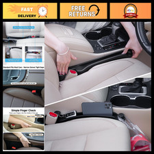 Car Seat Gap Filler Organizer 2-Pack Soft Foam 3-in-1 Multifunctional Storage