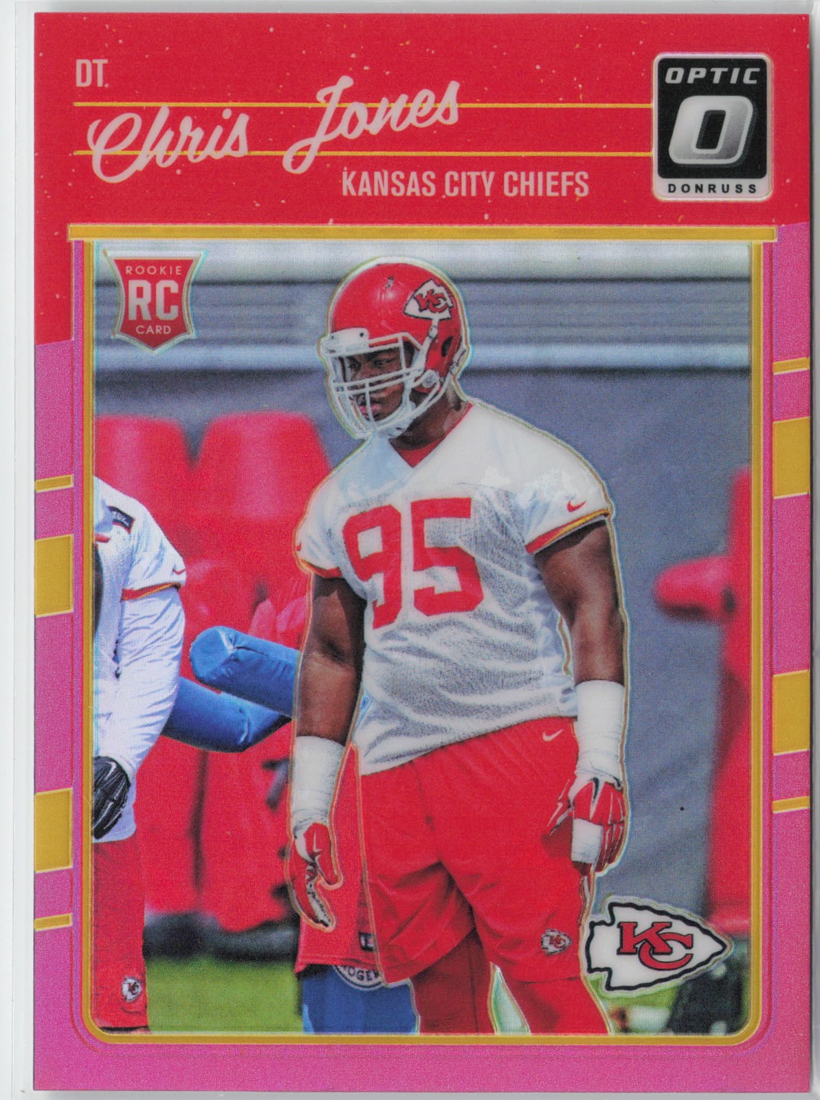 2016 Donruss Optic #109 Chris Jones Pink