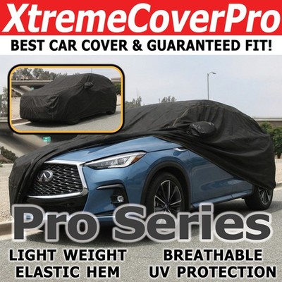BREATHABLE CAR COVER W/MIRRORPOCKET-BLACK FOR 2022 2023 2024 INFINITI QX55