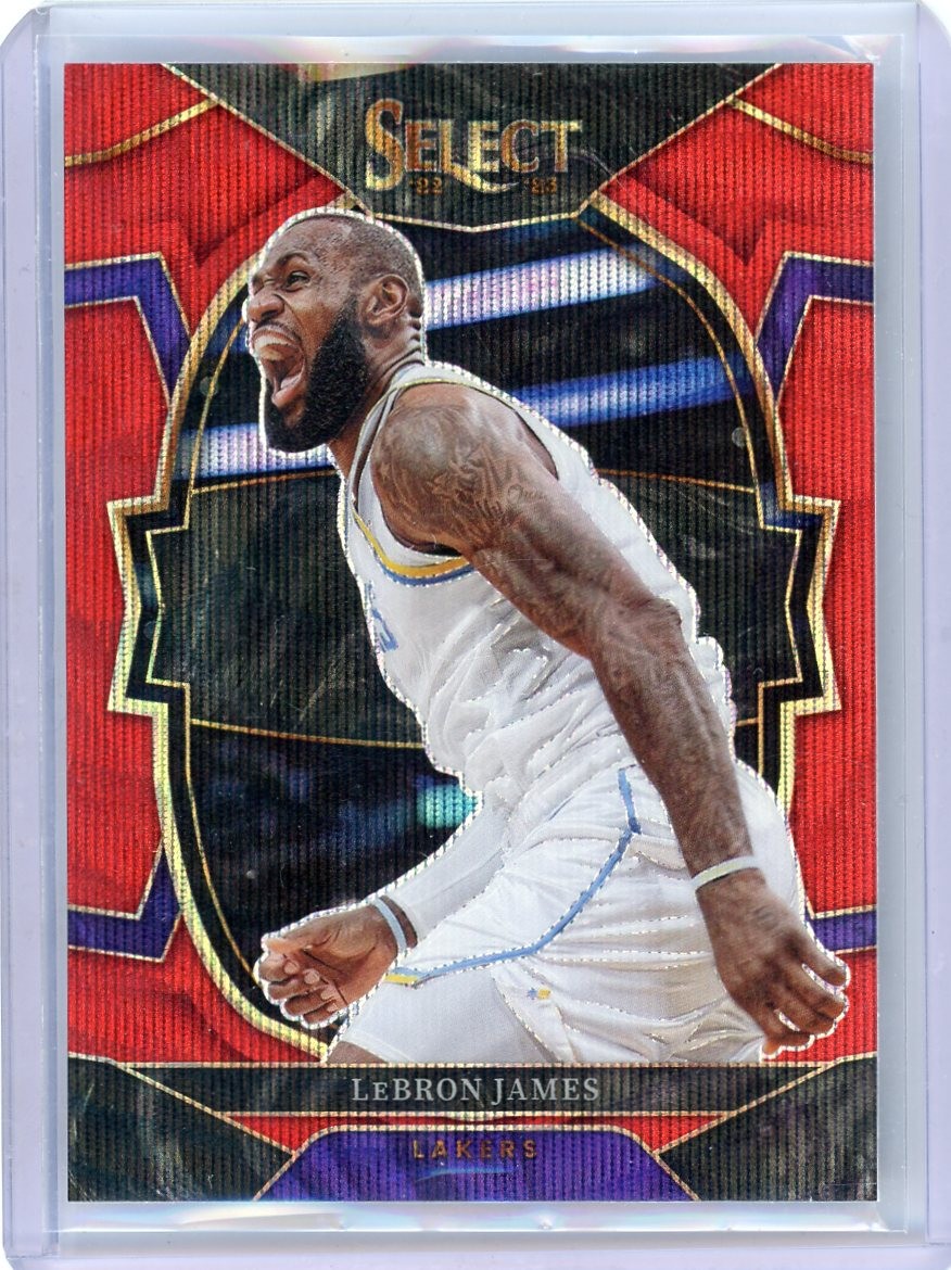 2022-23 Panini Select - Concourse LeBron James #26 Red Wave Prizm