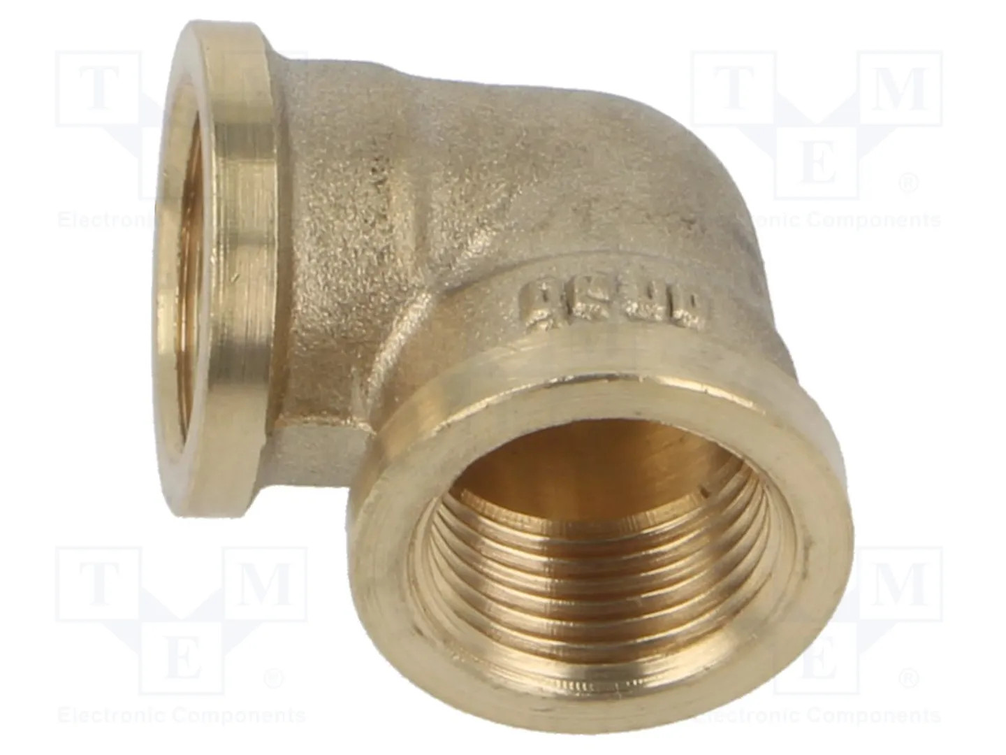 2 pcs Splice terminal: 90° elbow; female-female; brass CW617N; BR