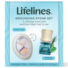 Lifelines Grounding Stone & Oil Gift Set – Fidget Gift for All Ages