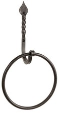 BUY 1 GET 1 FREE Hand Forged Iron Towel Ring Rustic Farmhouse Bath Holder