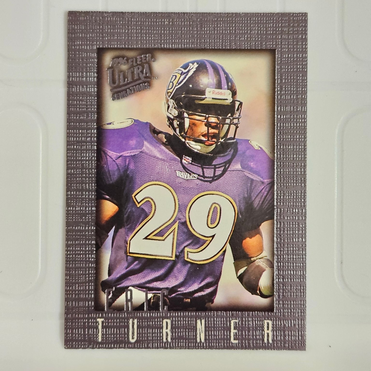 Eric Turner Ravens 1996 Fleer Ultra Sensations #8 Football Card