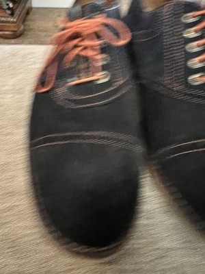 Johnston And Murphy Blue Suede Mens Shoes. Derby Style. Size 10.5. 59-11647 Johnston And Murphy Blue Suede Mens Shoes. Derby Style. Size  main image 4