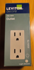 Leviton Decora 15 Amps/125 Volt Residential Light Almond Outlet 5-15R 1 pk