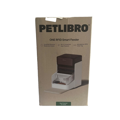 PETLIBRO One RFID Smart Feeder Wi-Fi 3L Automatic Feeder Stainless Bowl Open Box