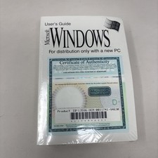 NEW Microsoft Windows Users Guide With Discs Distribution