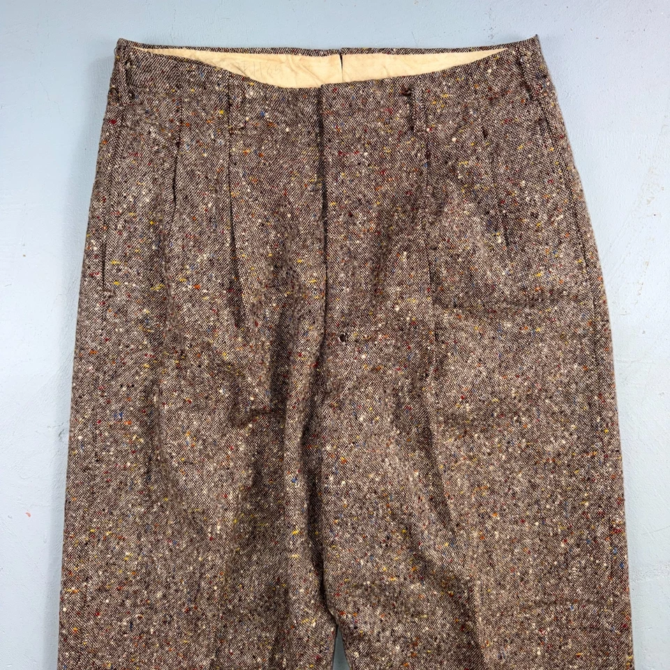 Pantalones de lana moteados de colección años 40 para hombre talla 32x32 Rockabilly muilticolor años 40 Foto 2 de 4