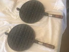 Antique 1910 Wagner Mfg. Co. Sidney-O No. 8 Cast Iron Waffle Maker, No Base