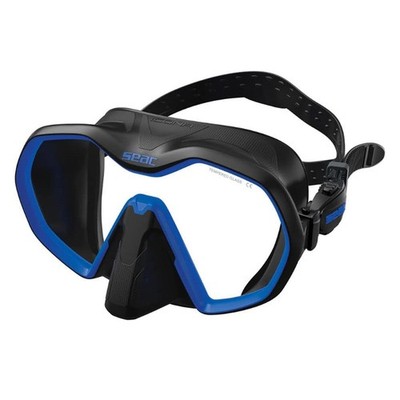 Open Box Seac Icona Scuba Dive Mask - Black/Blue