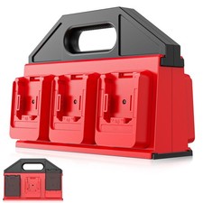 Battery Carrying Holder Compatible for Milwaukee 18V, Battery Storage Organiz...