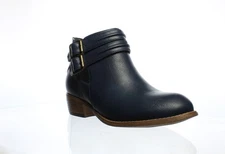 Journee Collection Womens Shay Blue Ankle Boots Size 6.5 (1234965)