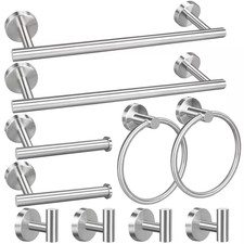 10-Piece Bathroom Hardware Set, Bathroom Hardware Set Included 16 In. Towel Bar,