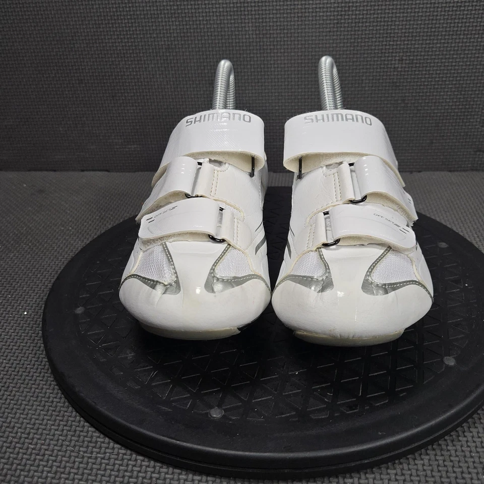 Zapatos de ciclismo de carretera Shimano SH-WR32W para mujer blancos SPD-SL US 6,5 EU 38 Foto 2 de 4