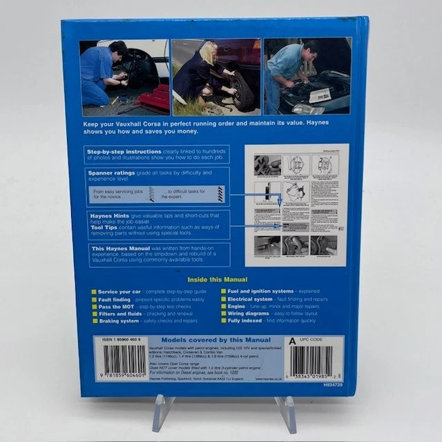 Vauxhall Corsa 1993–1997 Petrol Haynes Service & Repair Manual 1985 - Image 3 of 4