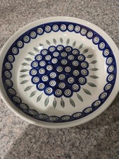 Boleslawiec Polish Pottery Deep Dish Pie Plat...