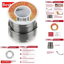 1Lb Solder for Stained Glass - Virgin Tin/Lead Blend  Melting Point 360F