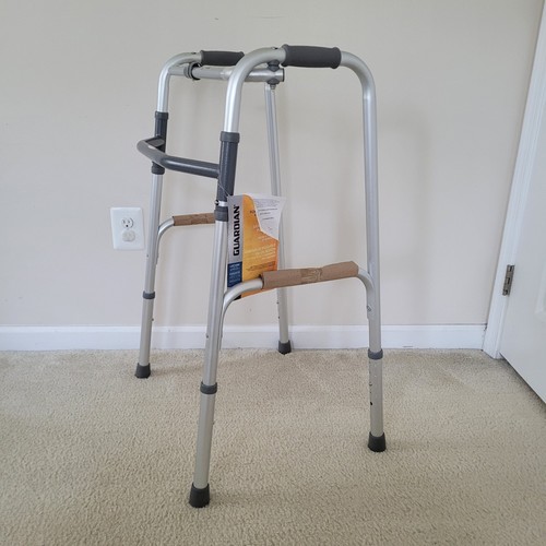 Guardian 1 Button Folding Walker, without Wheels, 4 Legs height ...