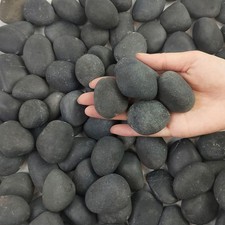 9 kgs Black Stones for Garden,2-4 cm Decorative Black Pebbles for Plant Pots, P