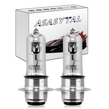 Asasytal H6M P15d-25-1 35W Halogen High/Low Beam Headlight Bulbs Black,Yellow 