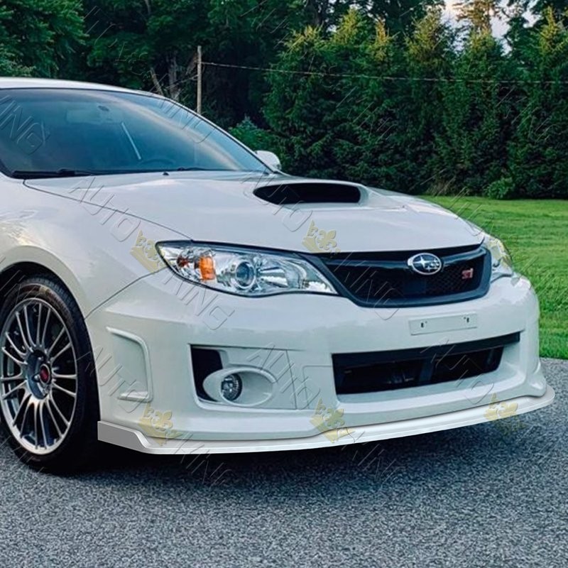 FIT 2011-2014 SUBARU WRX STI 3PCS PAINTED WHITE FRONT BUMPER BODY