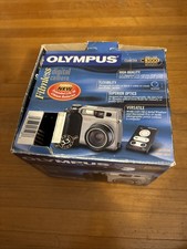 Olympus Camedia C-50 Zoom 5MP Digital Camera Bundle In Box Tested EUC