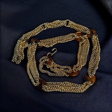 Vintage Morris Moskovitch gold chain belt