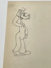 Goofy Mickey’s Service Station Production Drawing Walt Disney 1935 Cel Original