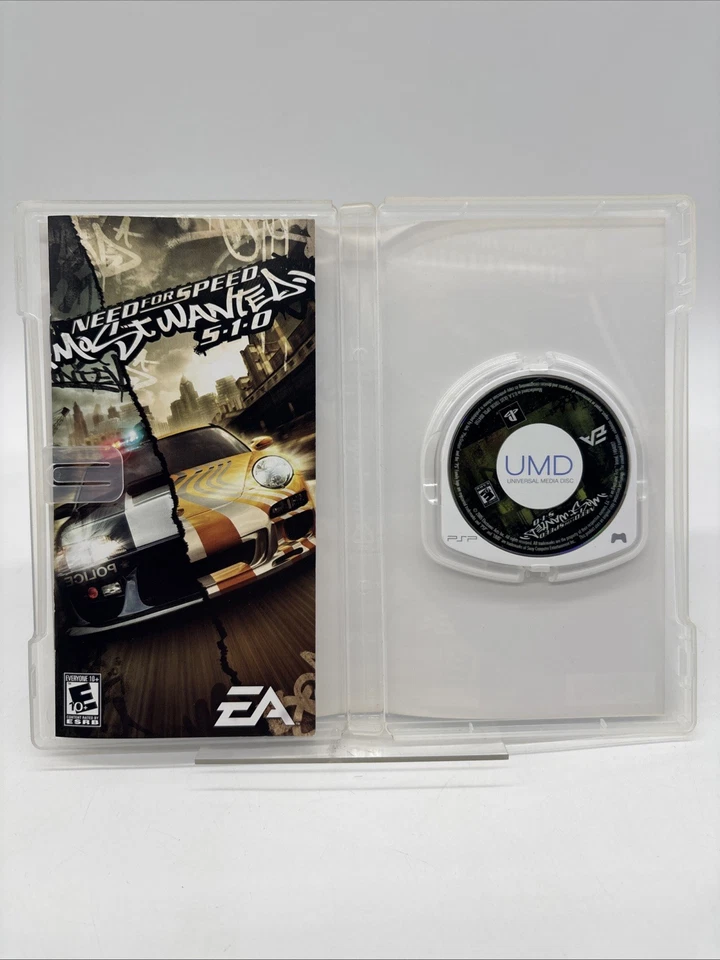 Need for Speed: Most Wanted  5-1-0 (Sony PSP, 2005) Complete CIB w/ Manual - Image 3 of 3
