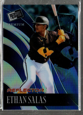 2024 Press Pass Premium Retro Reflector Prismatic Blue #RB28 Ethan Salas /20