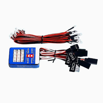 12 LED Simulationsleuchten Smart System Blitzbeleuchtung für RC 1/10 Auto UK