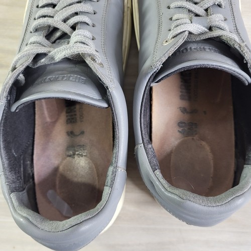 Birkenstock Bend Low Sneakers Size EUR 40 US 9 Gray Leather Footbed Lace Up - Bild 10 von 15
