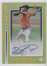 2017 Panini Donruss Signature Series Gold 29/49 David Paulino #SS-DA Auto 1h5