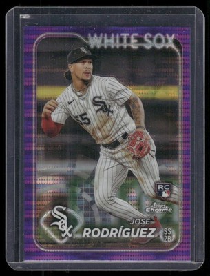 2024 Topps Chrome #115 José Rodríguez Purple Sonar Refractors #/275