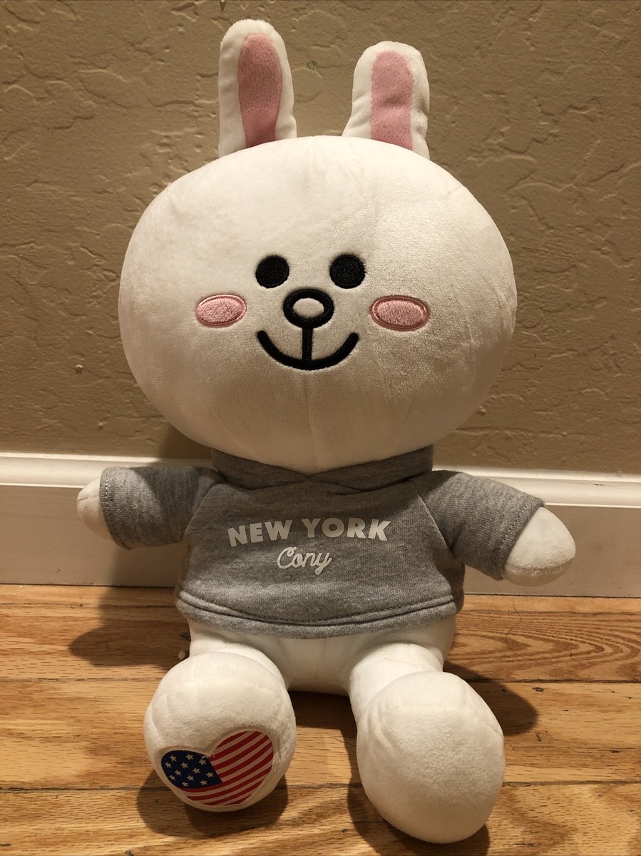 Line Friends CONY New York NYC Bunny Plush Stuffed Animal American