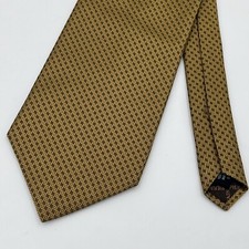 Pierre Balmain Couture Tie - Classic 4” Width Gold - 100% Silk Made In USA - EUC