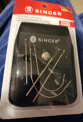SINGER 7 HEAVY-FABRIC REPAIR NEEDLES Canvas Carpet Leather Sacks Sail Upholstery