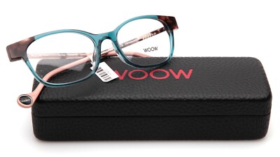 NEW WOOW Voulez Vous 2 Col 2900 Transparent Blue EYEGLASSES 51-17-143mm B36mm